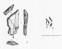 Figure 16 : couteau à encoche basilaire et triangle