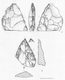Figure 5 : Fragment de biface, fragment de pointe, Moustérien