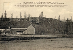 Carte postale ancienne avec la grotte du Placard